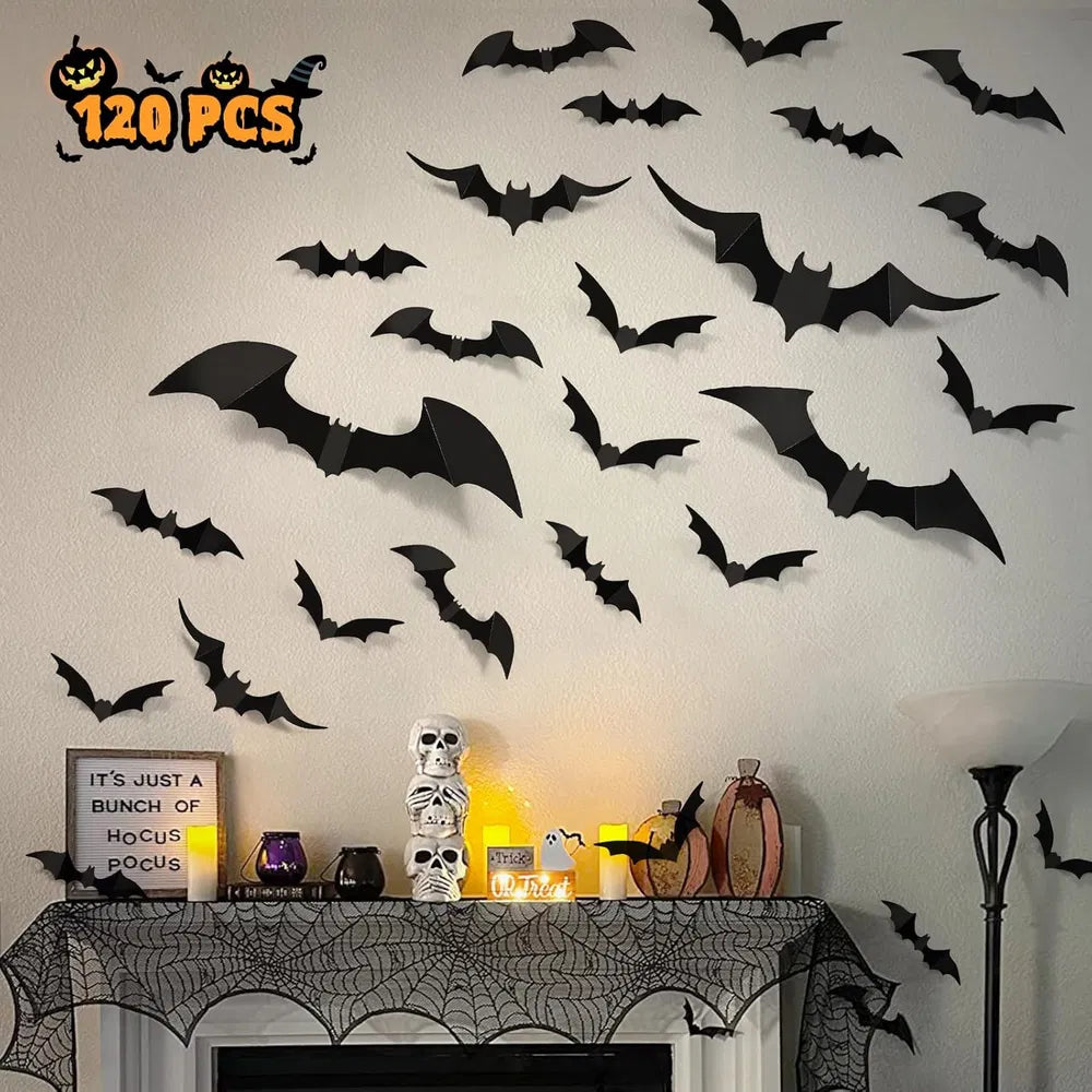 Bat wall decal sizes and measurements