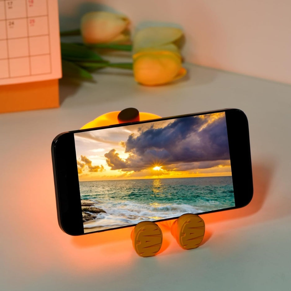 Soft silicone pumpkin night light for a child's room