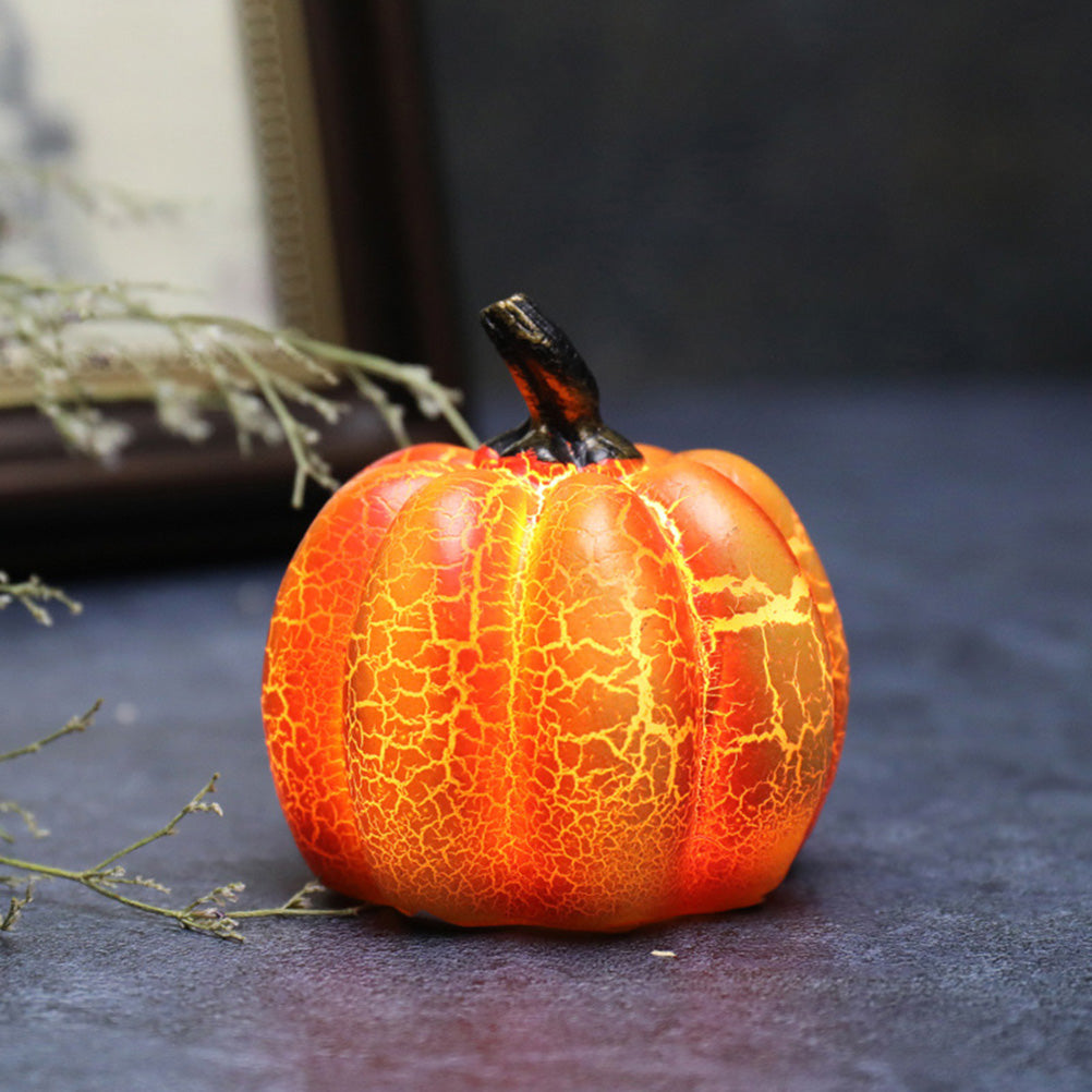 Resin Halloween pumpkin lamp shown in three shapes