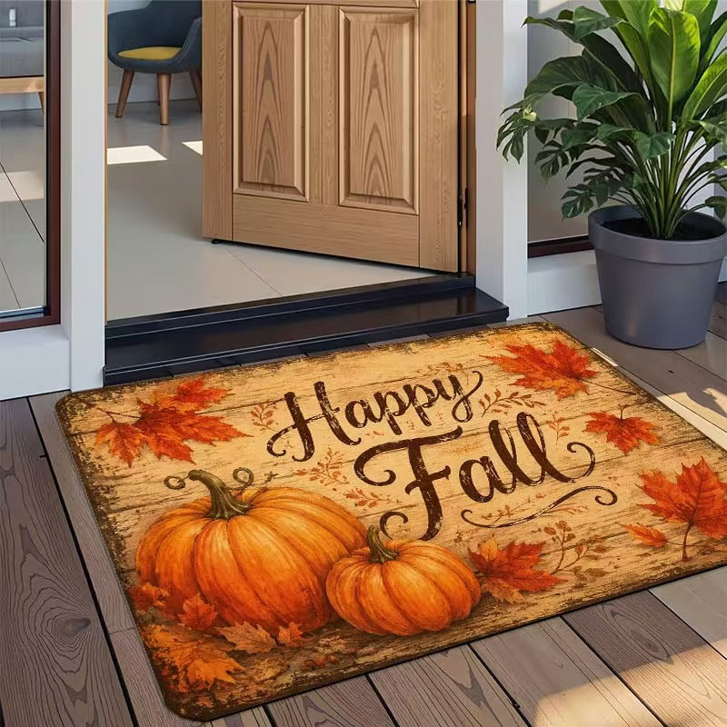 Crystal velvet Halloween doormat close up texture